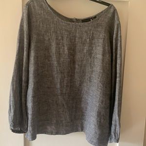 NWOT Tahari Linen blouse